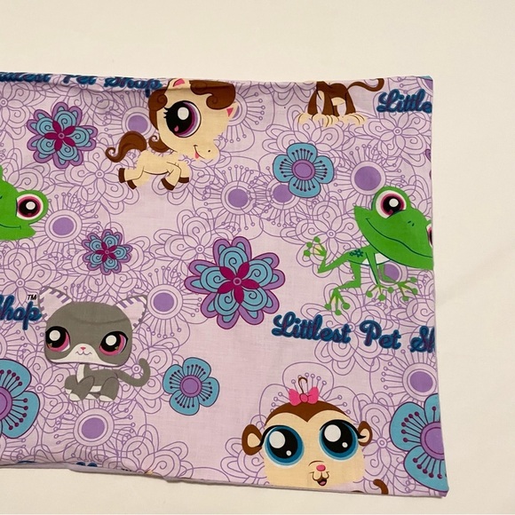 Littlest Pet Shop Purple Pillowcase Homemade 21” x 12.5” Pillow Case LPS - Picture 3 of 16